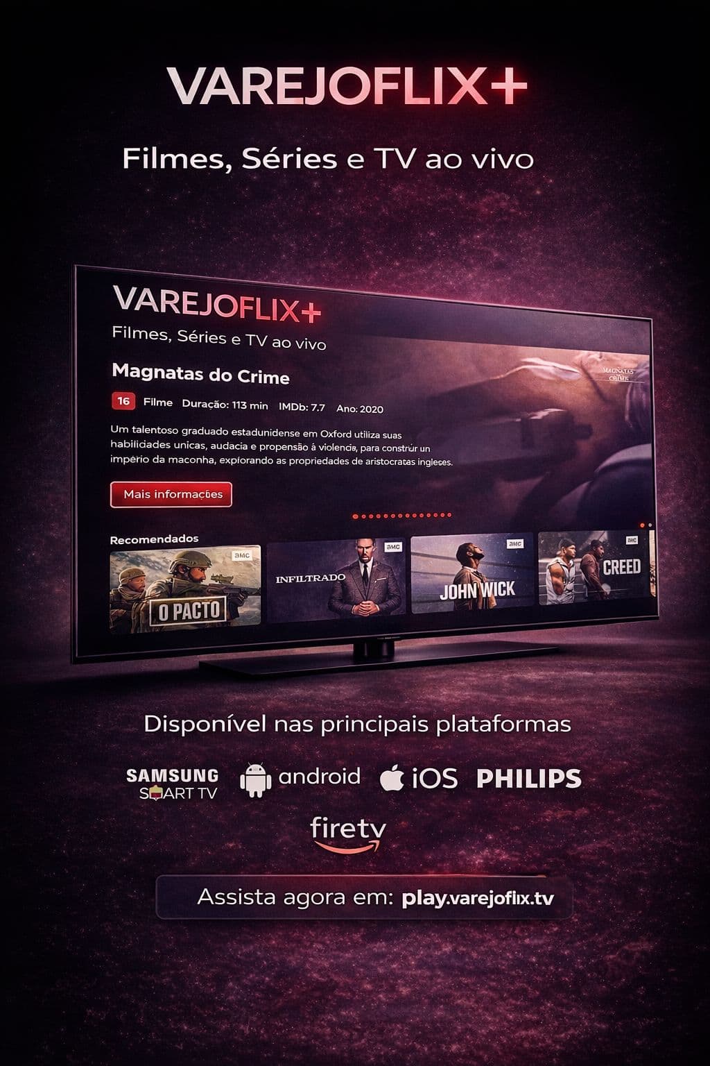 VarejoFlix+ na Smart TV